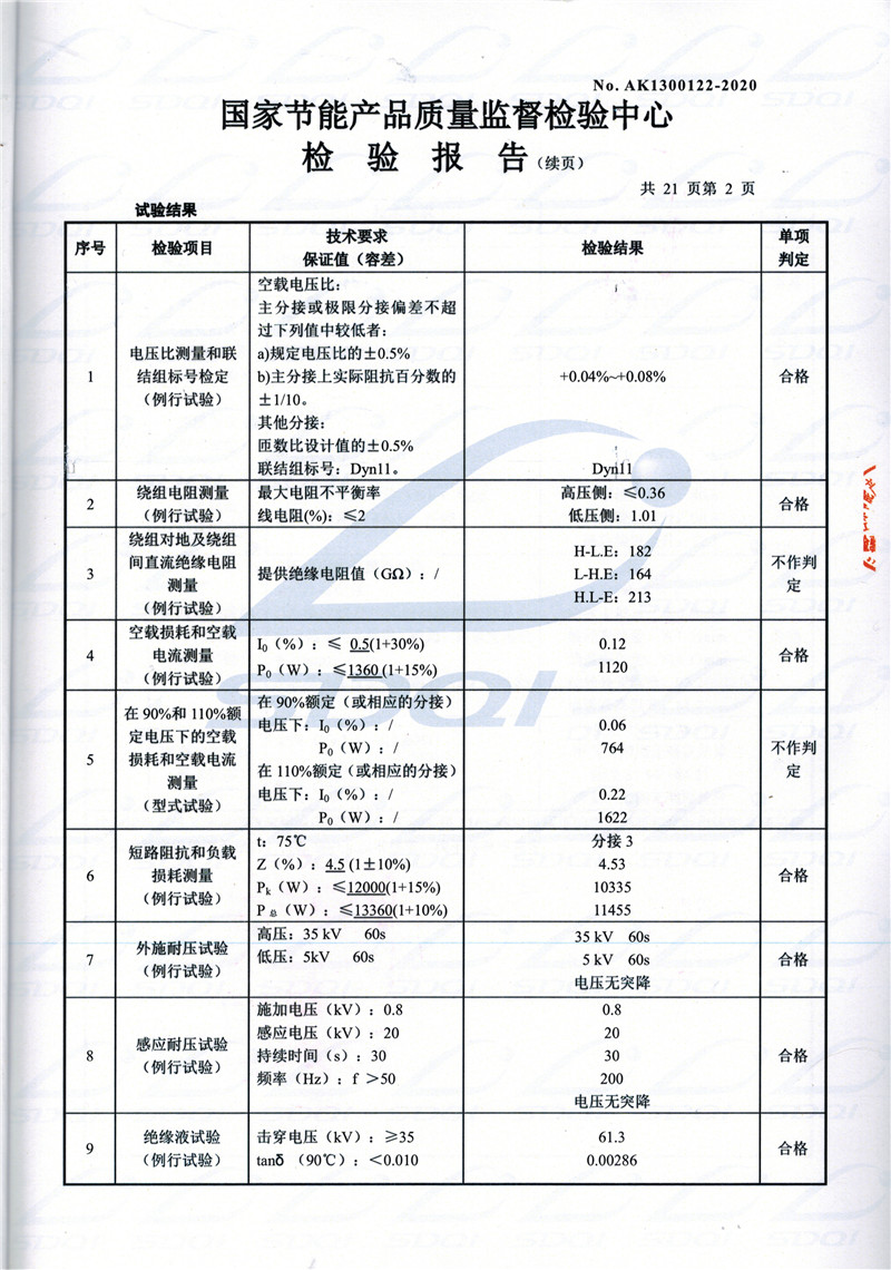 高低压试验报告-S11-1250泊头泊头泊头油浸式变压器-2.jpg